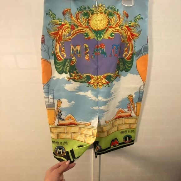 Versace “ Miami” collection very rare 1993 skirt, M - Picture 3 of 10